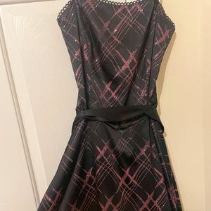 Sparkly Black and Pink Cocktail/Party Dress